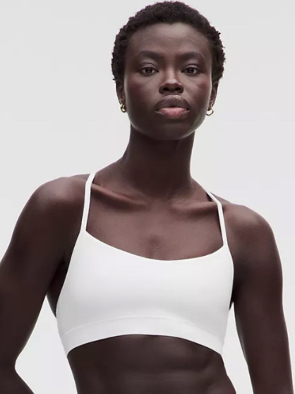 Lululemon Flow Y Nulu Bra A-C Cups, Size 8, White